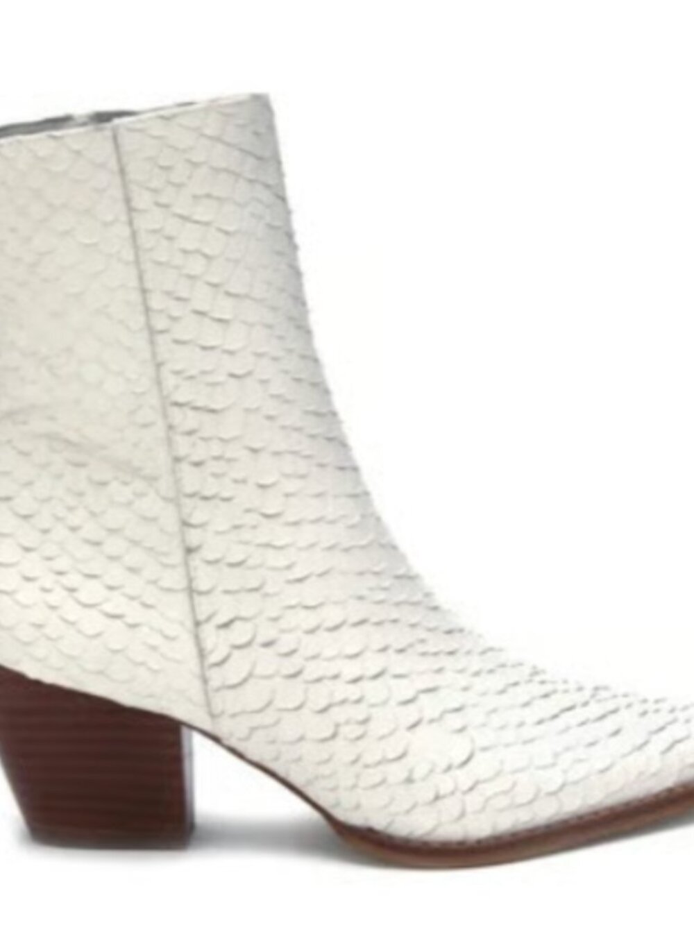 Matisse Caty Boot - white snake + natural